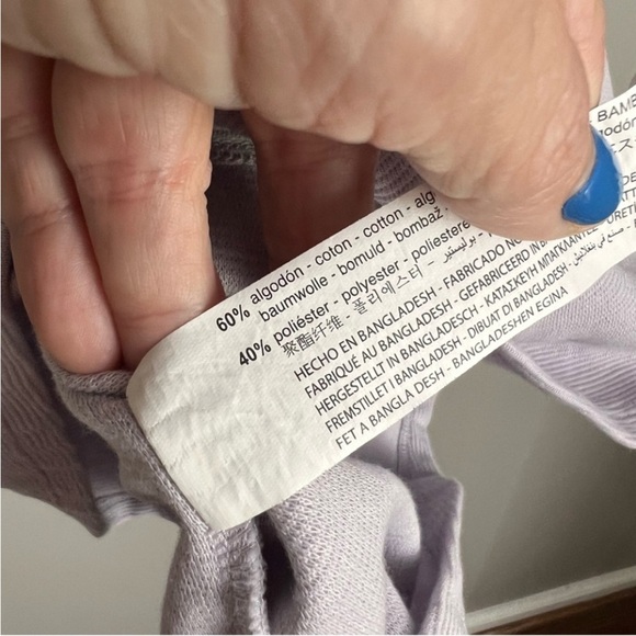 2/25 Zara Shirt Dress Purple Color Zip Large - Picture 4 of 5